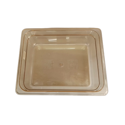 Food Pan 1/2 x 4 inch, Authentic Cambro Brand Amber