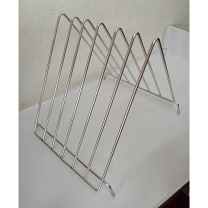 Chopping Board Rack Six Slot Organizer High Grade Stainless Steel