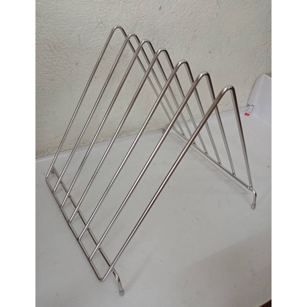 Chopping Board Rack Six Slot Organizer High Grade Stainless Steel