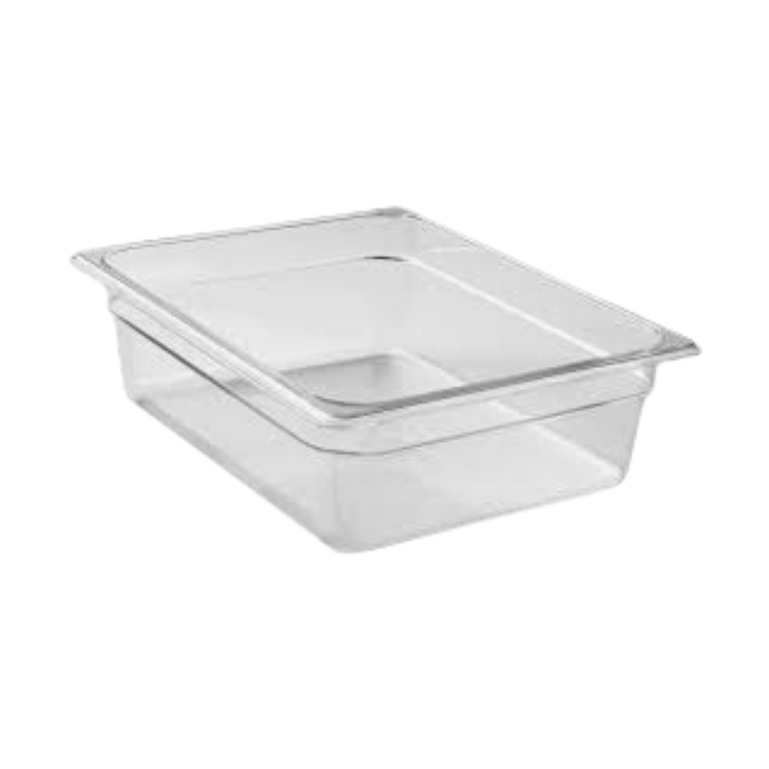Food Pan Clear 1/2x4 inch for Holding Chilled Items 2pcs