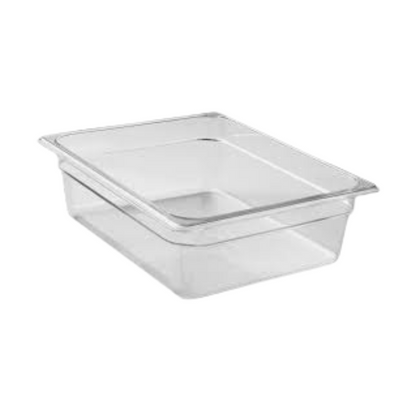 Food Pan Clear 1/2x4 inch for Holding Chilled Items 2pcs