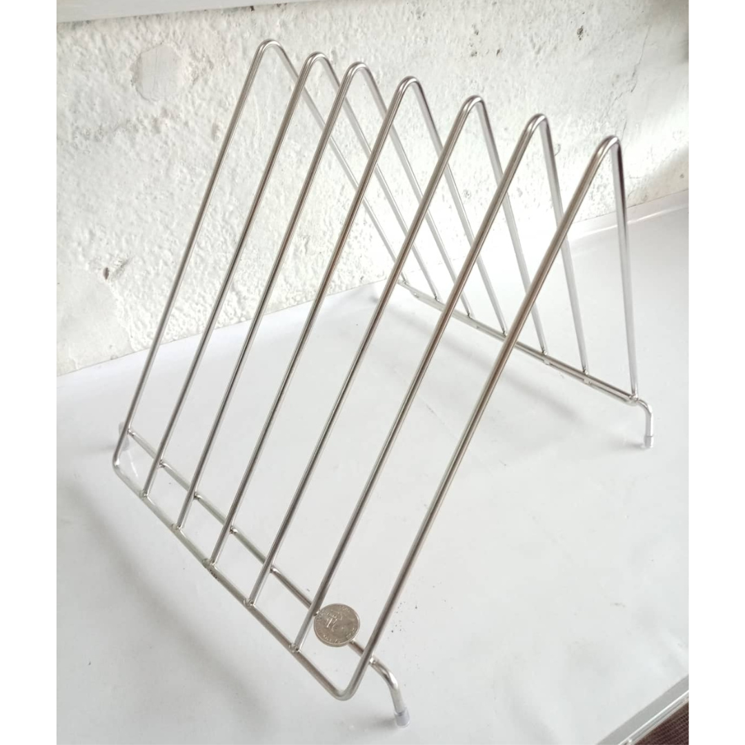 Chopping Board Rack Six Slot Organizer High Grade Stainless Steel